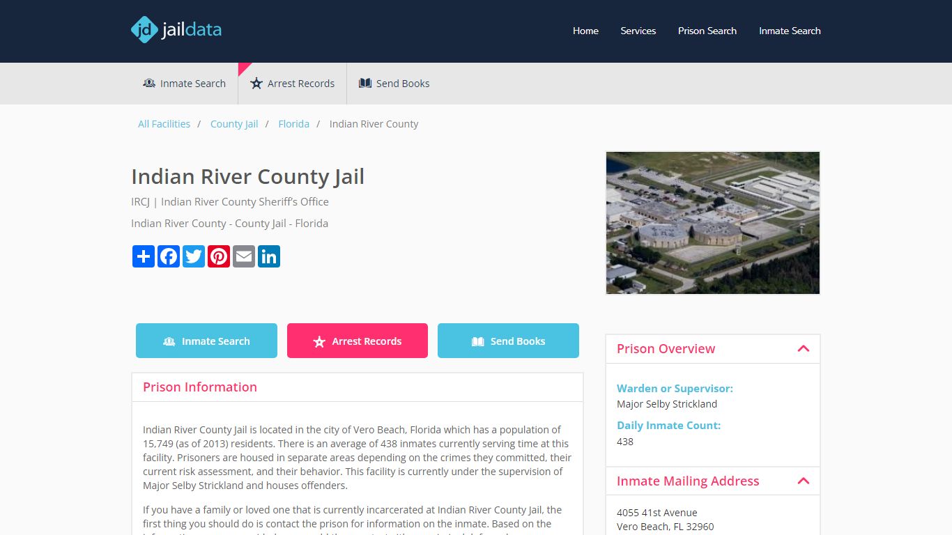 Indian River County Jail Inmate Search and Prisoner Info - Vero Beach, FL